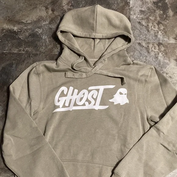 NWT - Men’s ‘Ghost’ Hooded Sweatshirt- Quicksand- (L) - Picture 2 of 9